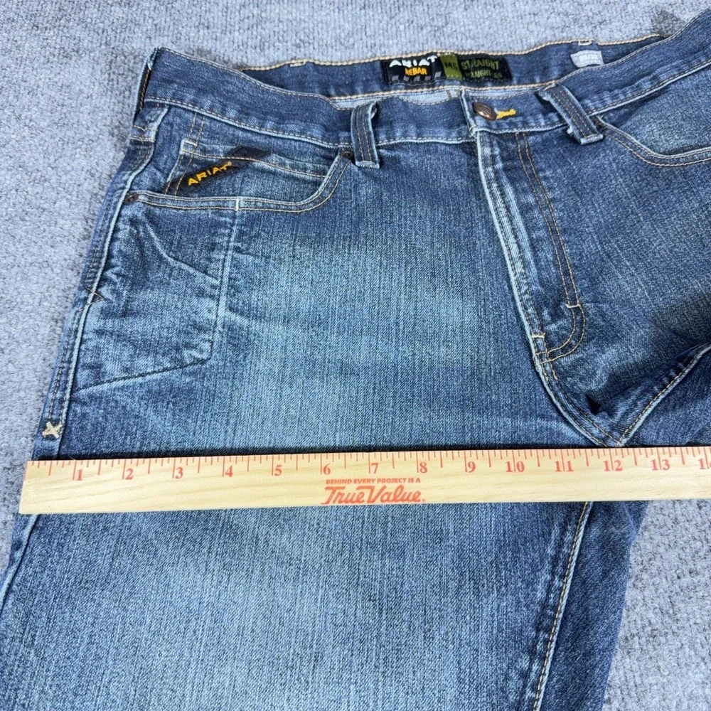 Ariat Rebar M5 Durastretch Straight Leg Jeans Mens 35x31 Blackstone 10016223